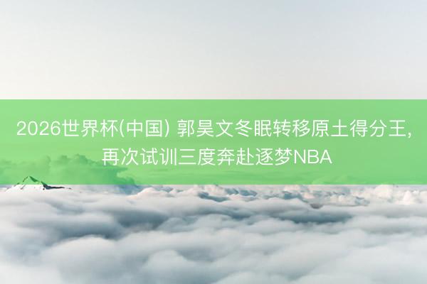 2026世界杯(中国) 郭昊文冬眠转移原土得分王, 再次试训三度奔赴逐梦NBA