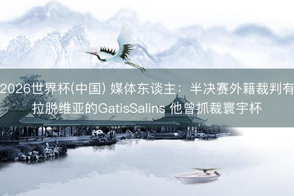 2026世界杯(中国) 媒体东谈主：半决赛外籍裁判有拉脱维亚的GatisSalins 他曾抓裁寰宇杯